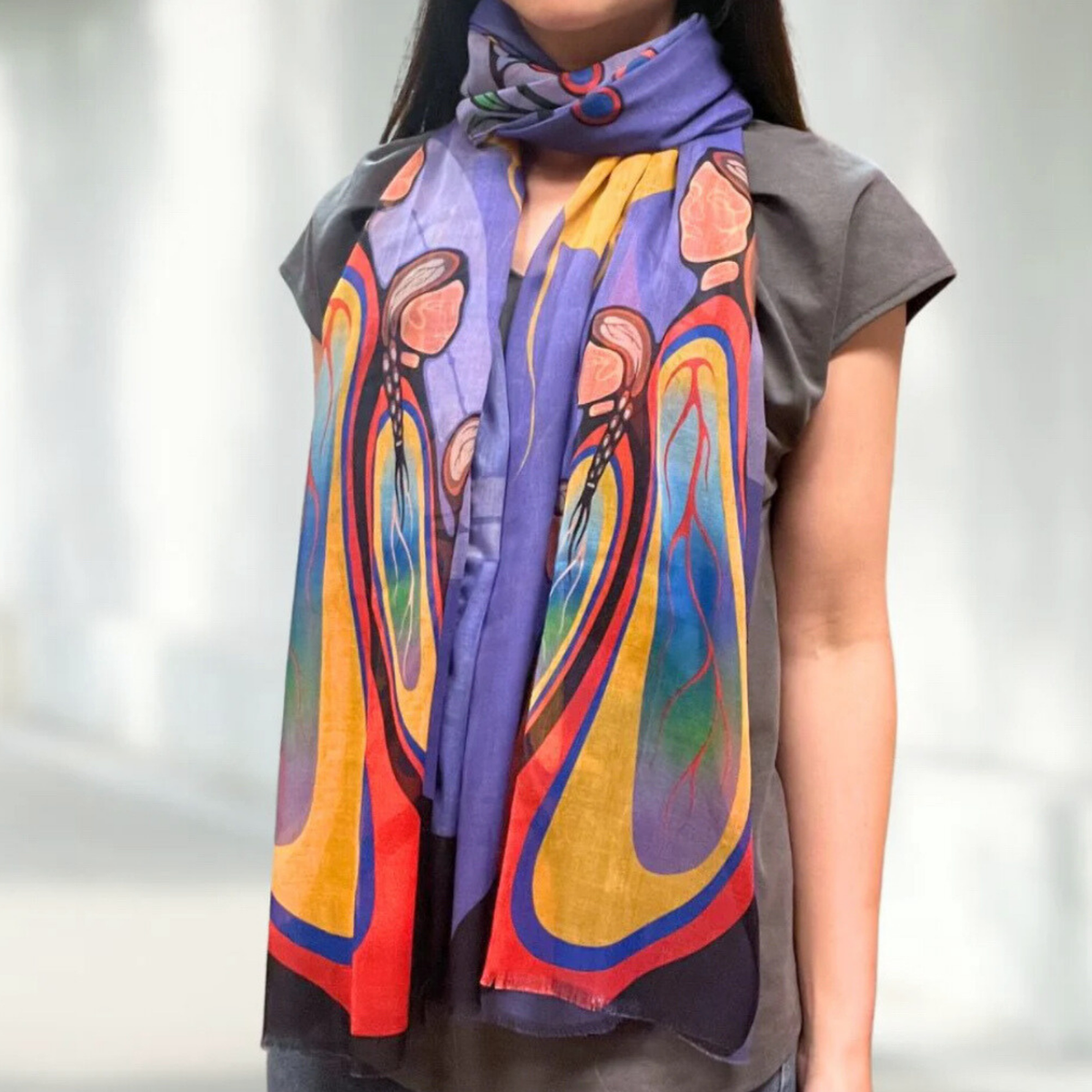 Indigenous Art Lightweight Scarf