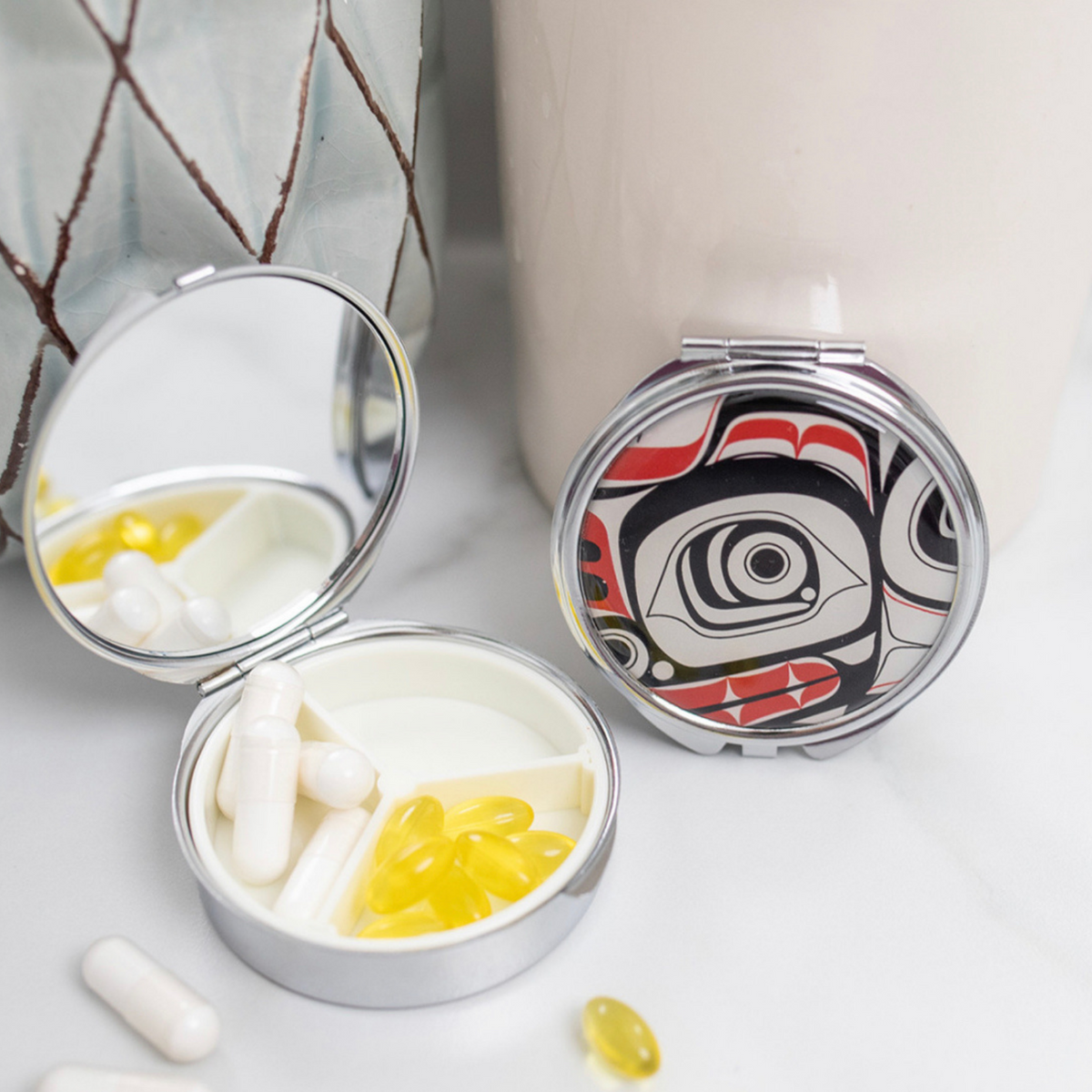 Pill Box w/ Contemporary Indigenous Design