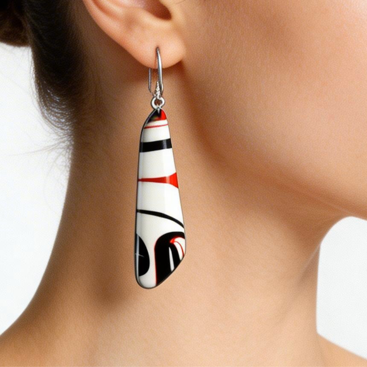 Silk Inspiration Trapezoid Earrings