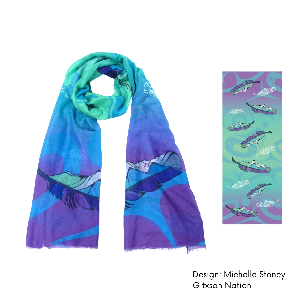 Indigenous Art Lightweight Scarf