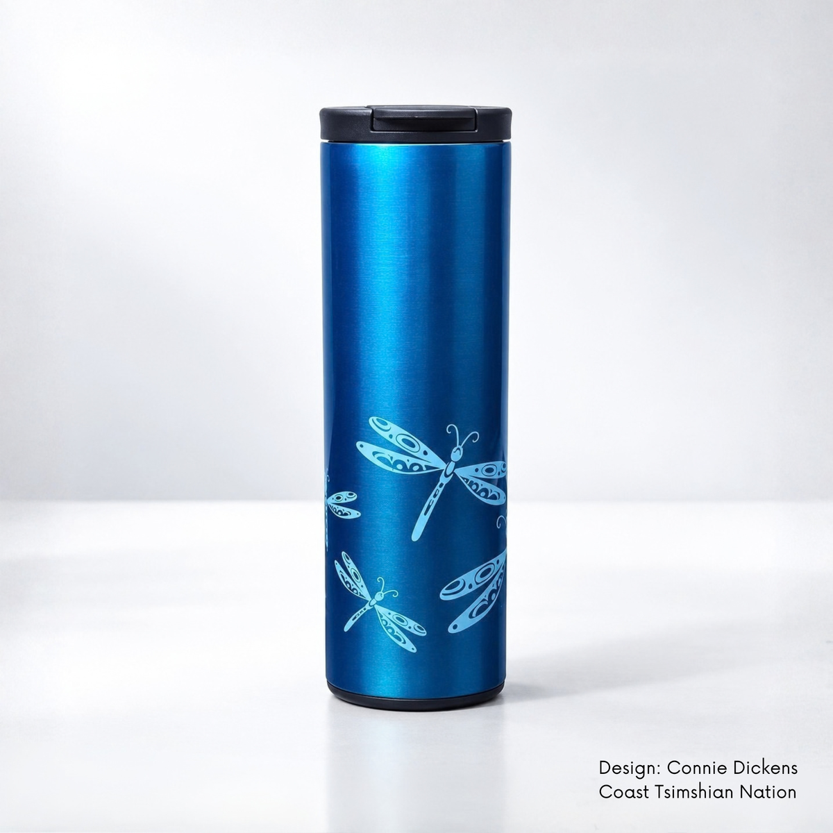 Dragonfly Coffee Tumbler | Connie Dickens