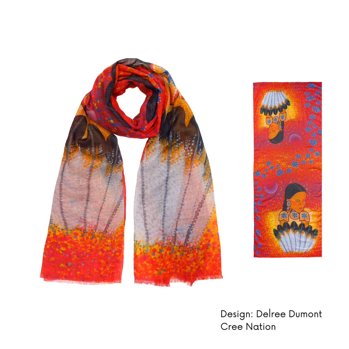 Indigenous Art Lightweight Scarf