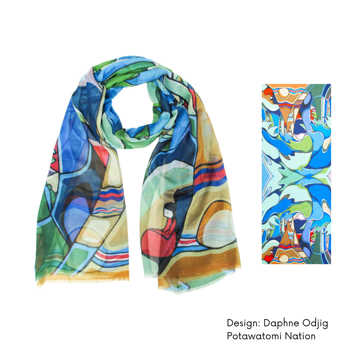 Indigenous Art Lightweight Scarf