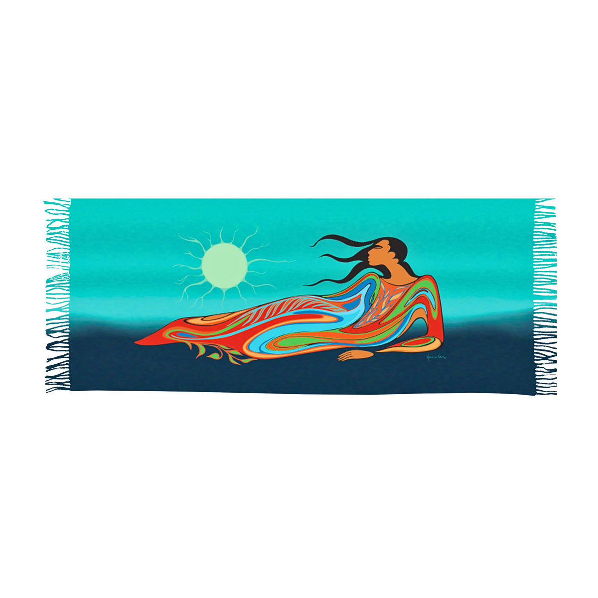 Eco Shawl w/ Contemporary Indigenous Design