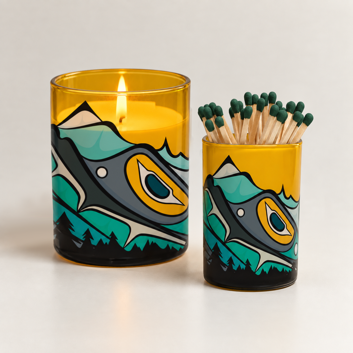 Chilkat Mountain Match Holder | Michelle Stoney, Gitxsan and Cree artist
