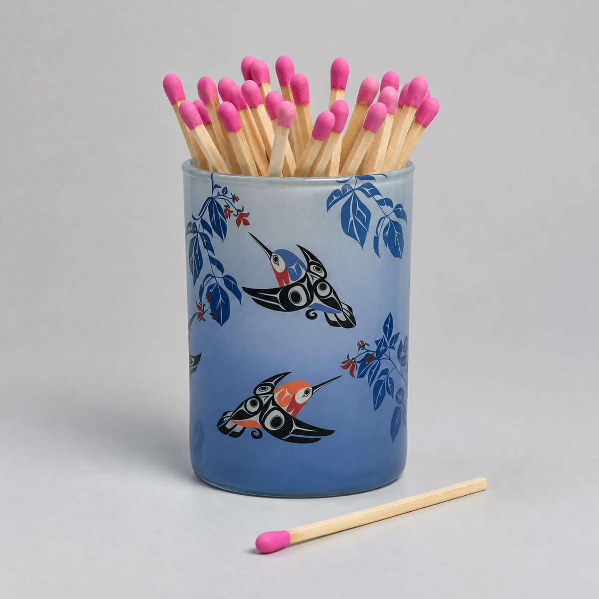 Hummingbird Match Holder | Glen Rabena, Haida (adopted) artist