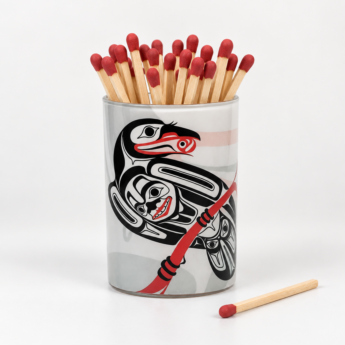 Raven Match Holder | Glen Rabena, Haida (adopted) artist