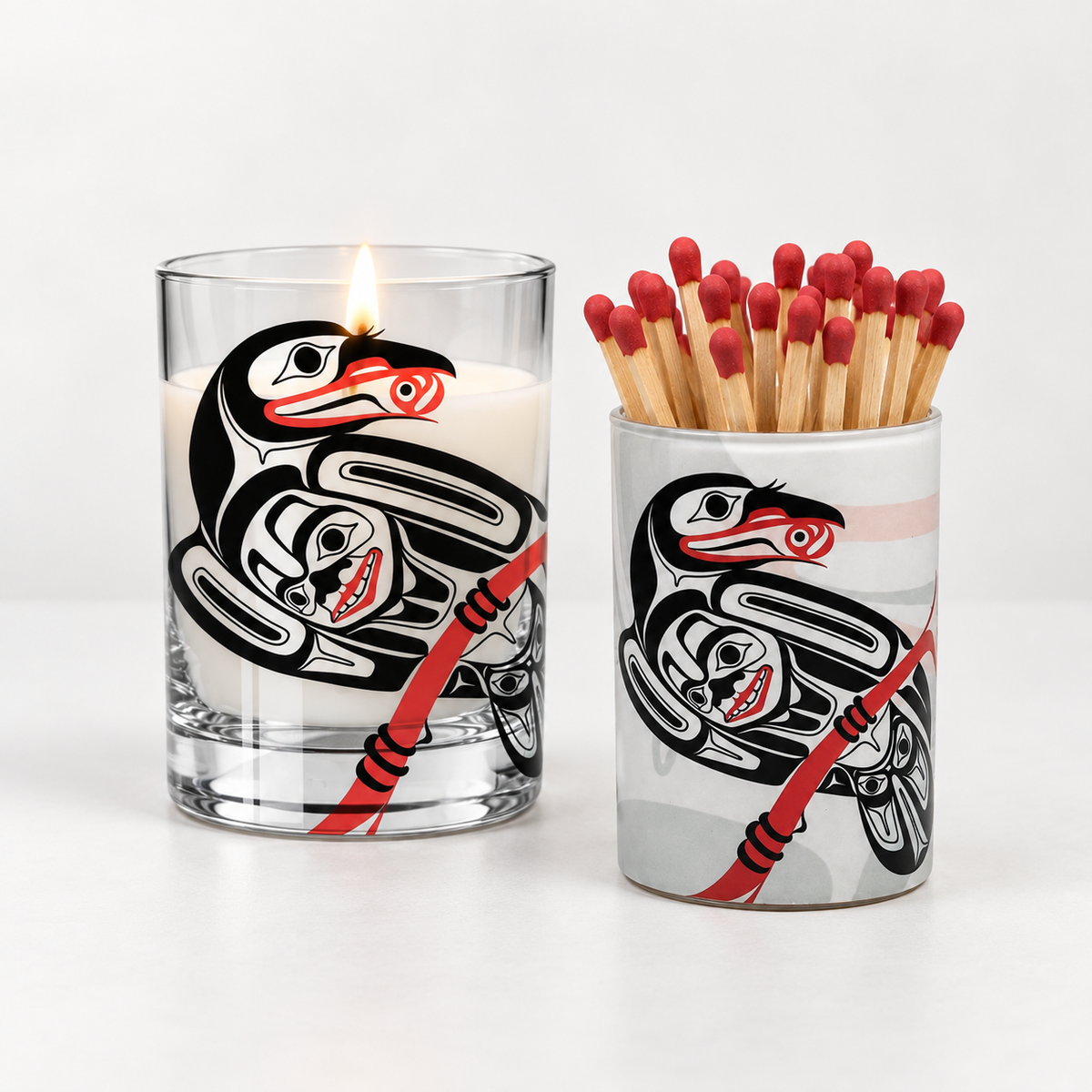 Raven Match Holder | Glen Rabena, Haida (adopted) artist