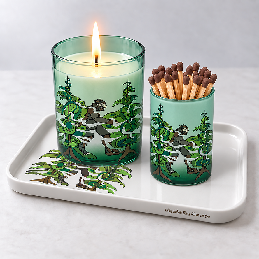 Sasquatch Tray | Michelle Stoney, Gitxsan and Cree artist