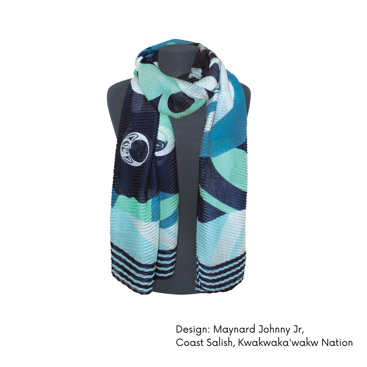 Indigenous Art Ribbed Eco Scarf