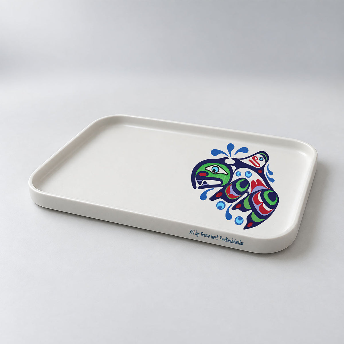 Whale Tray | Trevor Hunt, Kwakwaka'wakw artist